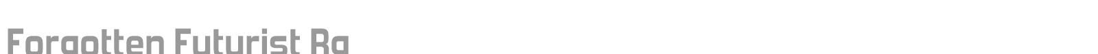 Forgotten Futurist font preview